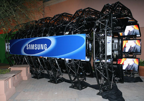 * EXCLUSIVE * A tunnel of Samsung televisions at the MAXIM magazineMAXIM Magazine kicks off Super Bowl weekend at Grand Opening of Stone Rose Lounge, ScottsdaleScottsdale, Arizona United StatesFebruary 1, 2008Photo by Alexandra Wyman/WireImage.comTo license this image (15411532), contact WireImage.com